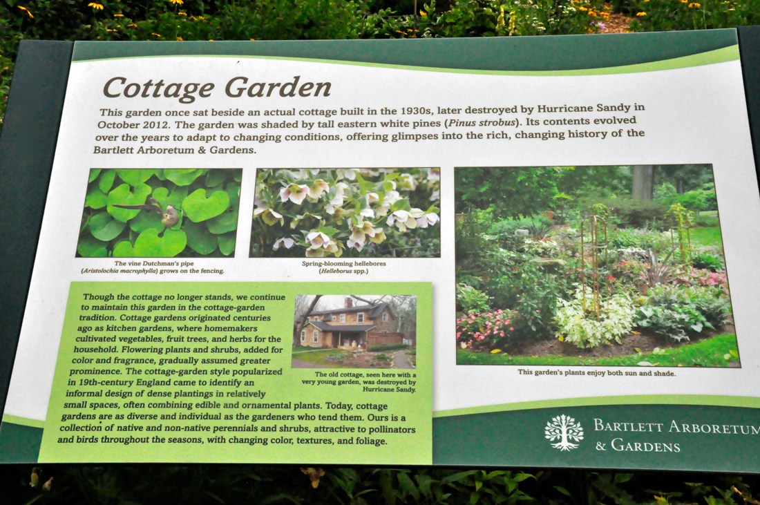 Cottage Garden information sign
